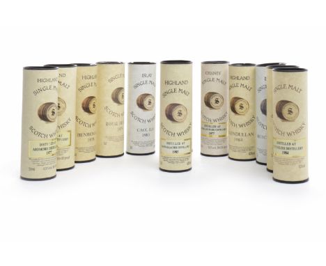 TWELVE SIGNATORY VINTAGE MINIATURESTo include Royal Brackla 1978, Dufftown 1979, Aberfeldy 1978, Highland Park 1977, Benrinne
