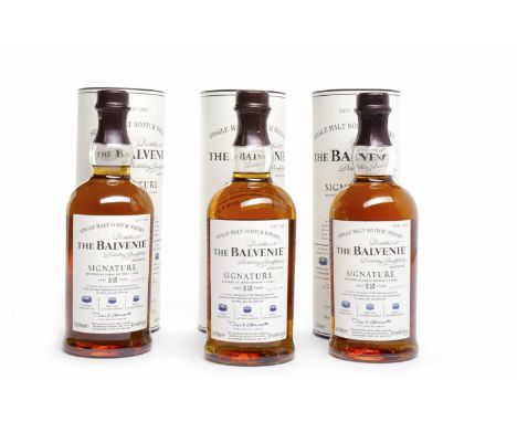 BALVENIE SIGNATURE AGED 12 YEARS BATCH #3Active. Dufftown, Banffshire.Matured in Oloroso Sherry Butts, First Fill Bourbon Bar