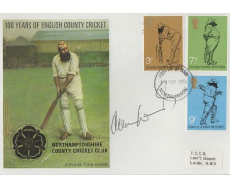 Cricket Allan Lamb signed 100 Years of English County Cricket Northamptonshire County Cricket Club PM First Day of Issue Nort