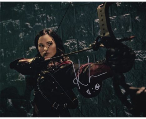 SALE! Arrow Katrina Law hand signed 10x8 photo. This beautiful 10x8 hand signed photo depicts Katrina Law as Nyssa al Ghul in