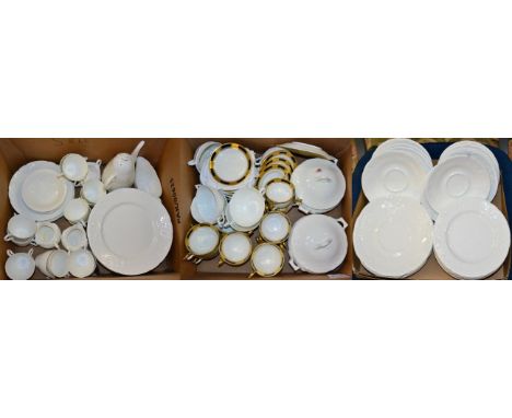 A part Coalport dinner service and a part Ainsley tea service (3 boxes)