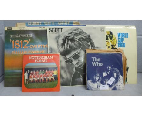 LP records and 7" singles, Scott Walker, Cat Stevens, The Who, etc.**PLEASE NOTE THIS LOT IS NOT ELIGIBLE FOR POSTING AND PAC