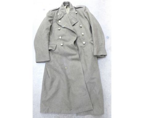 An Army great coat, circa 1955, size 7 