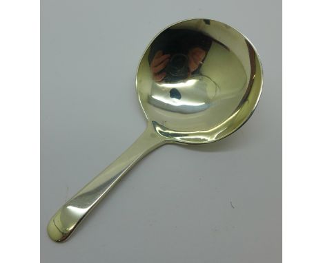 A Georgian silver caddy spoon, London 1803 