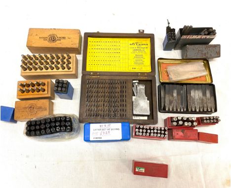 Large selection of vintage letter punches. 
