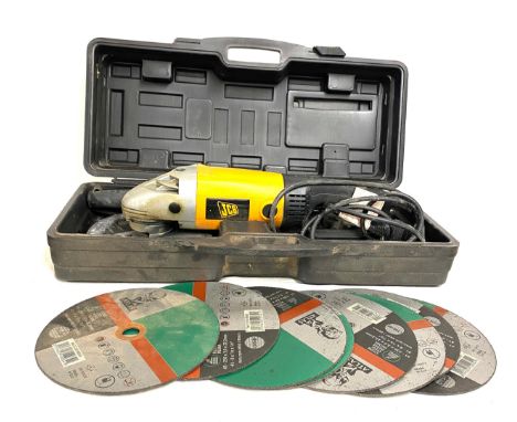 JCB grinder in case with grinding discs 