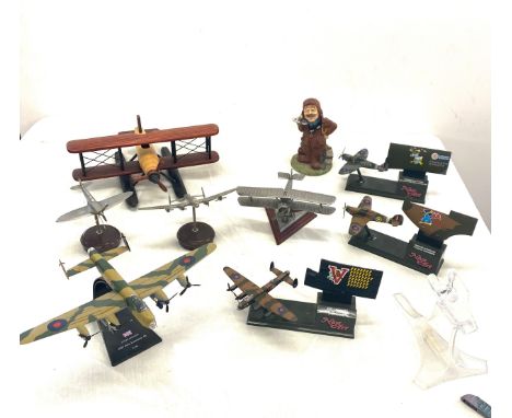Selection of model aircraft to include Lancaster  to include Corgi models etc 