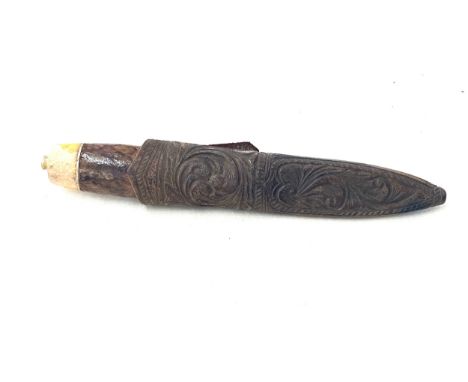 Vintage Pukko knife, Scandinavian / Finnish with scabbard, approximate overall measurement: 22cm