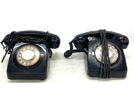 2 Vintage / Retro  black telephones