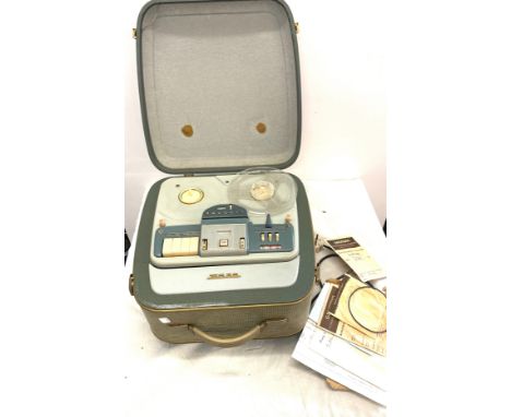 Vintage Grundig TK35 cased reel to reel player, untested