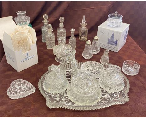 Selection of vintage and later glassware to include Stuart Crystal, Ulverston cumbria crystal etc 