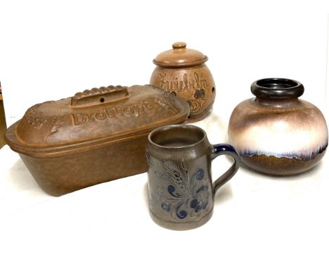 Selection of vintage West Germany pottery 
