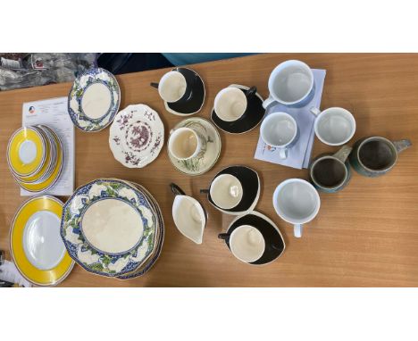 Selection named pottery to include Carltonware etc 