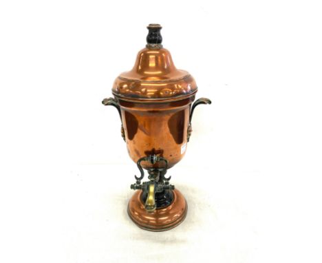 Vintage Copper Samovar measures approx 15.5" tall by Loysels