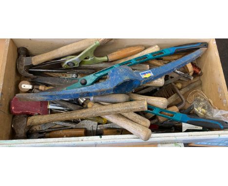 Selection of tools to include hammers, chisels etc 