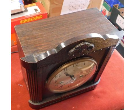 German early 20th century 8 day cased mantle clock, made by H.A.C., Wurttemberg C.1900. In good condition. Buyer collects
