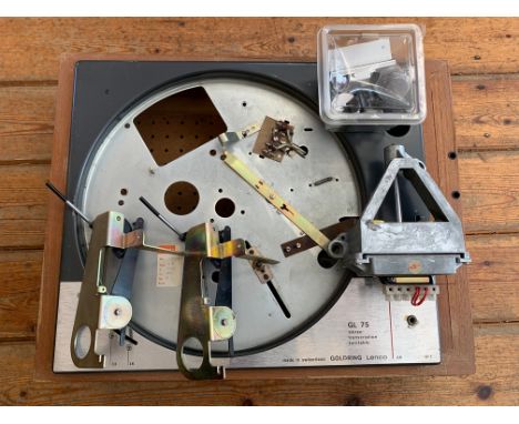 BOX OF SPARE PARTS FOR GOLDRING RECORD PLAYERS. Parts for two Golding record decks; one Sony 5011 system complete with inner 
