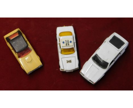 Toys including two Matchbox Super Kings, a Dinky car, Wiking model German Bus, Corgi Moonraker space shuttle and Toy Story Wo