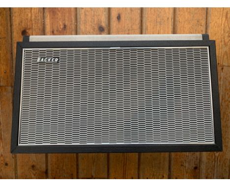 AMPLIFIER LOUDSPEAKER UNIT. A Hacker Amplifier Loudspeaker Unit Type AL 42, with valve amplifier  and speaker. AC mains, tabl