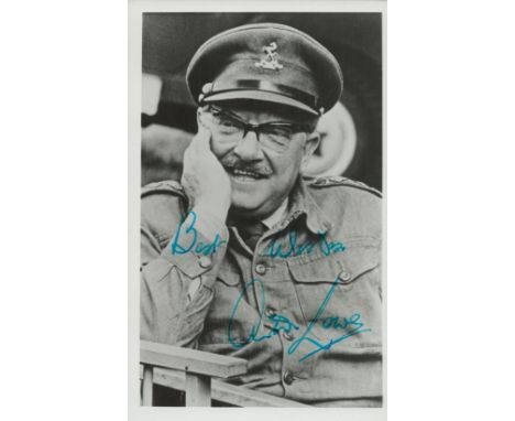 Arthur Lowe signed black and white photo 5.5x3.5 Inch. 'Dads Army' British Actor. Good condition. All autographs are genuine 