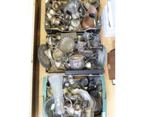 A large quantity of silver plated ware to include candelabra, goblets, cased cutlery etc