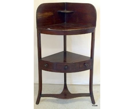 A on drawer 3 shelf corner wash stand. 102 x 40 cm