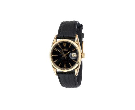 Rolex, Oyster Date, ref. 6694, a gold plated wrist watch, no. 616889, circa 1960, manual wind movement, 17 jewels, cal. 1210,