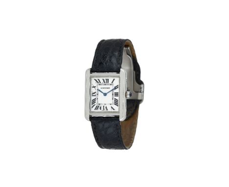 Cartier, Tank Solo, ref. 3170, a lady's stainless steel wrist watch, no. 763439VX, circa 2016, quartz movement, 4 jewels, cal