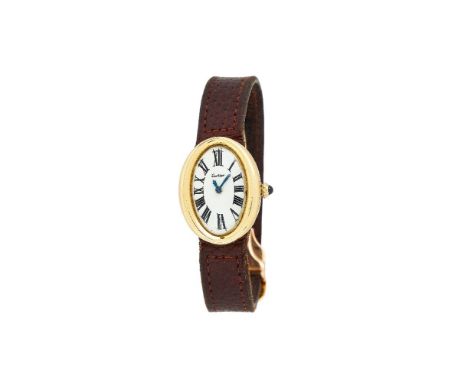 Cartier, Baignoire, ref. 9583, a lady's 18 carat gold wrist watch, no. 6789, circa 1963, Jaeger LeCoultre manual wind movemen