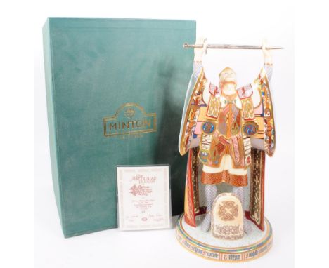 Minton - The Arthurian Legend - A limited edition 1993 bone china figure MN1 'Arthur The Once &amp; Future King', the first i