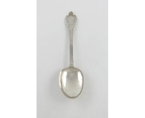 Please note: this lot is by Richard Sweet III, not II as previously catalogued.A William III silver Lace-back Trefid spoon,  