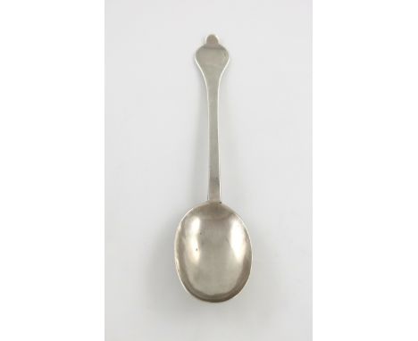 A William and Mary East Anglian silver Trefid spoon, by Thomas Havers, Norwich circa 1697-1702, the oval bowl with a ribbed r