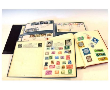 Quantity of GB and world stamps, to include Royal Mail first day covers, PHQ postcards, etc