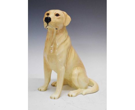 Beswick fireside model of a seated Labrador, Model 2317, 34cm high