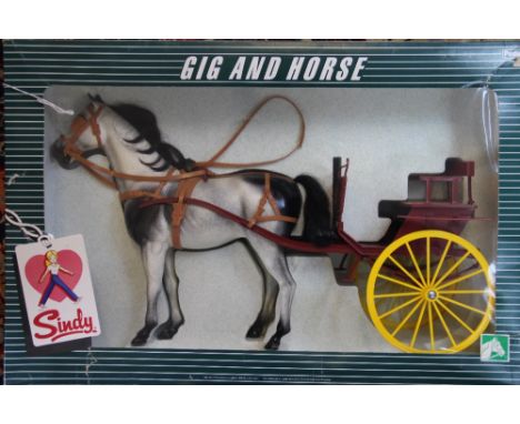 A collection of Sindy, to include; A Sindy Gig and Horse, in original box, box 62.5cm wide, Sindy's Caravan in original box, 