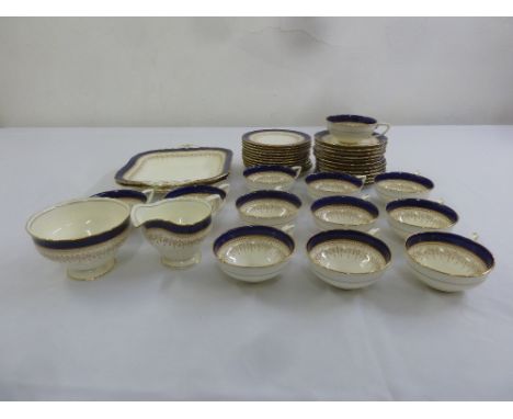 Royal Worcester Regency tea service to include cups, saucers, plates and bowls