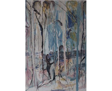 ARTHUR MERRIC BLOOMFIELD BOYD (1920-1999). Australian school, 'Shoelhaven Riverbank Trees I 1996', signed in pencil lower rig