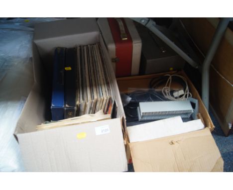 LP records, to include classical, etc, a projector, etc. (a quantity)This lot contains untested or unsafe electrical items. I