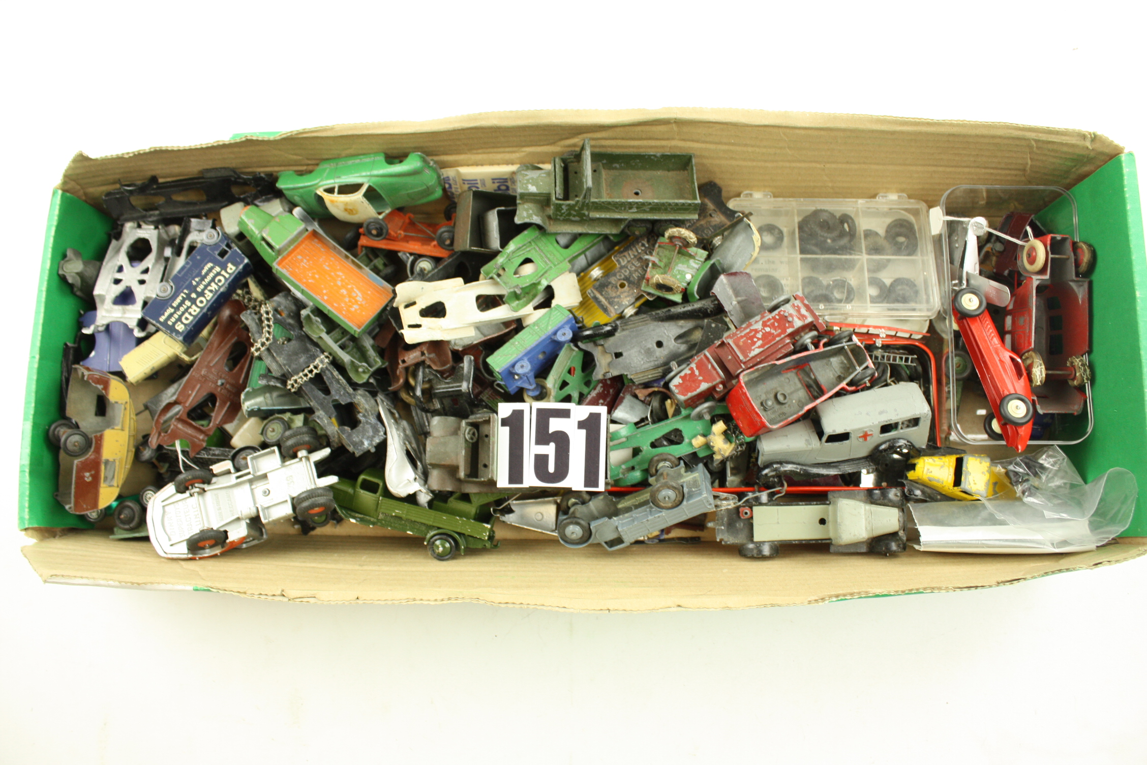 Dinky Toy Pre & Post War Spares, large quantity of vehicle parts from ...