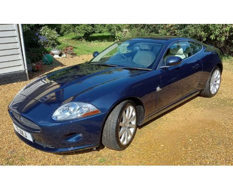 A 2007 Jaguar XK 4.2 V8 automatic in blue.Registration No. T1XKJOdometer 751734196ccChassis No. SAJAC43P875B16687Engine No. 0