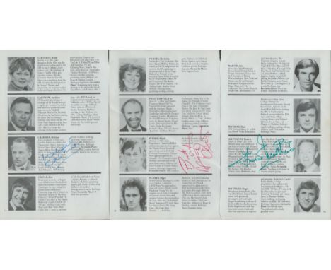 Actor Collection of 3, Nigel Pivaro signed book page. Matthews has signed across information on him alongside an image of him