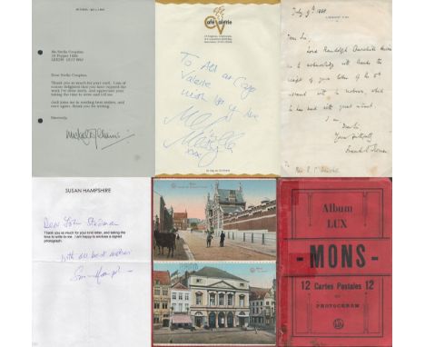 Collection postal history, Vintage French postcards housed in small album, Michael Williams TLS, Alexander Buchannan ALS date