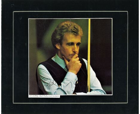 Snooker Terry Griffiths 12x10 mounted colour photo. Terrence Terry Griffiths, OBE (born 16 October 1947) is a retired Welsh s