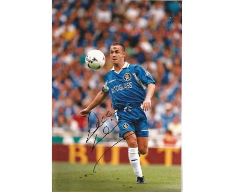 Football Dennis Wise 12x8 signed colour pictured in action for Chelsea. Dennis Frank Wise (born 16 December 1966) is an Engli