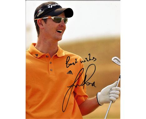 Golf Justin Rose 10x8 signed colour photo. Justin Peter Rose, MBE (born 30 July 1980) is an English professional golfer who p