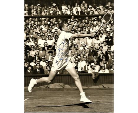 Tennis Ham Richardson 10x8 signed b/w photo. Hamilton Farrar Richardson (August 24, 1933 - November 5, 2006) was an American 