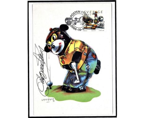 Golf Seve Ballesteros 10x9 signed framed phq card Swedish postmark 2000. 10. 07. Severiano Seve Ballesteros 9 April 1957 - 7 