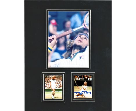 Tennis Bjorn Borg 14x11 mounted signature piece. Björn Rune Borg (born 6 June 1956) is a Swedish former world No. 1 tennis pl
