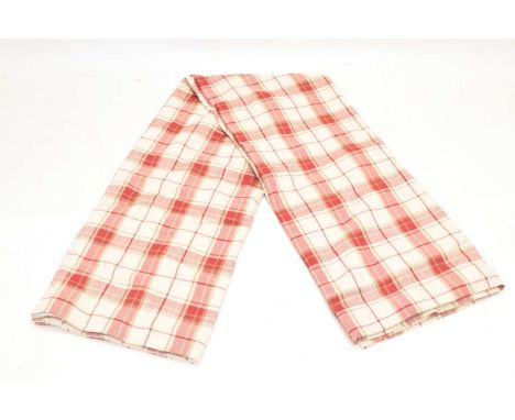 Two pairs of Laura Ashley curtains, 247cm drop (overall)