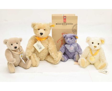 Steiff- Group of four teddy bears comprising; 'Classic 1920' (000683), 'Lavender' bear (001918), 'Club Edition 2005' and 'Mil